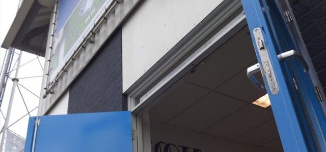 Prachtige muurschildering supportershome